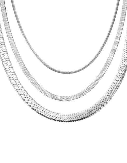 Load image into Gallery viewer, C006W B.Tiff 6mm Herringbone Chain Necklace by B.Tiff New York
