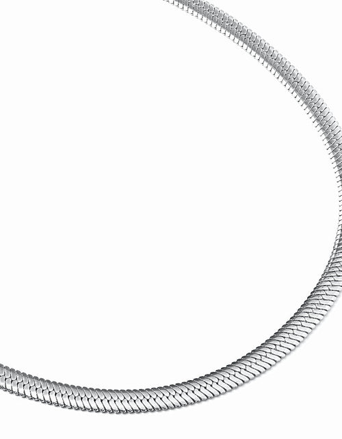 Load image into Gallery viewer, C004W B.Tiff 4mm Herringbone Chain Necklace by B.Tiff New York
