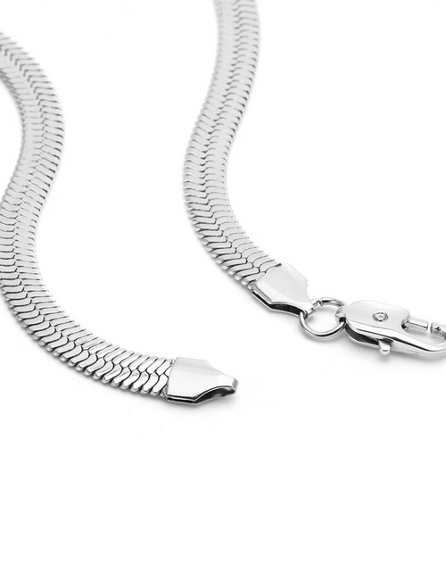 Load image into Gallery viewer, C006W B.Tiff 6mm Herringbone Chain Necklace by B.Tiff New York
