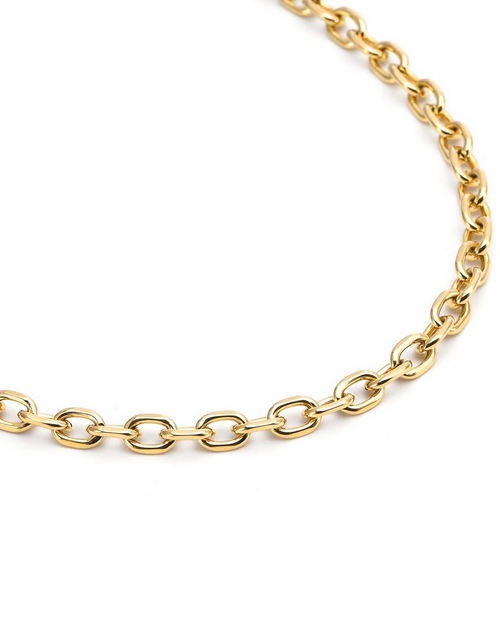 Load image into Gallery viewer, C007G B.Tiff Gold Cable Link Chain Necklace by B.Tiff New York
