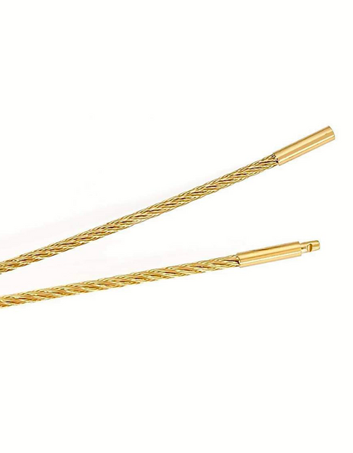 Load image into Gallery viewer, C015G B.Tiff Gold Cable Wire Chain Necklace by B.Tiff New York
