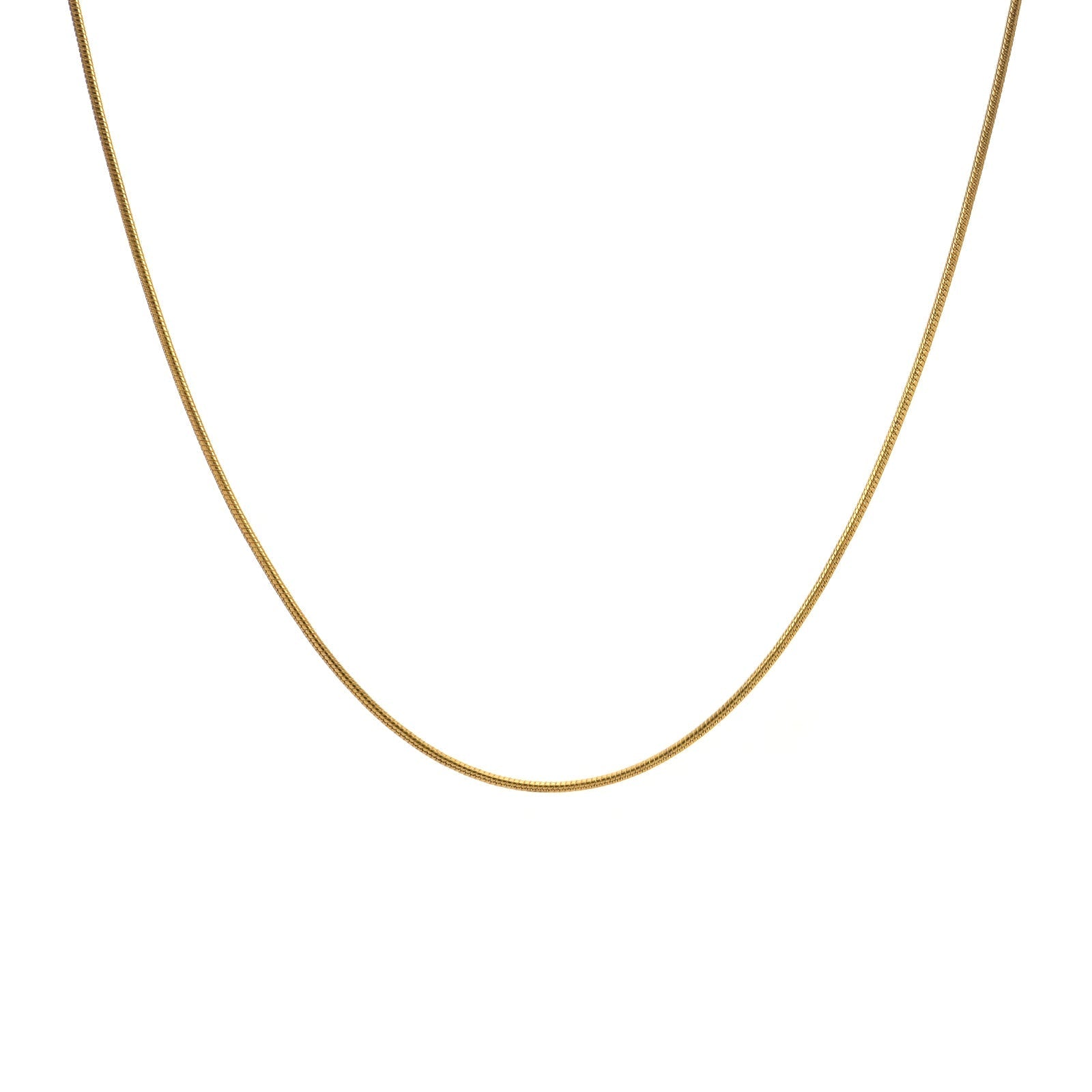 C030G B.Tiff Thin Gold Plated Coil Chain by B.Tiff New York