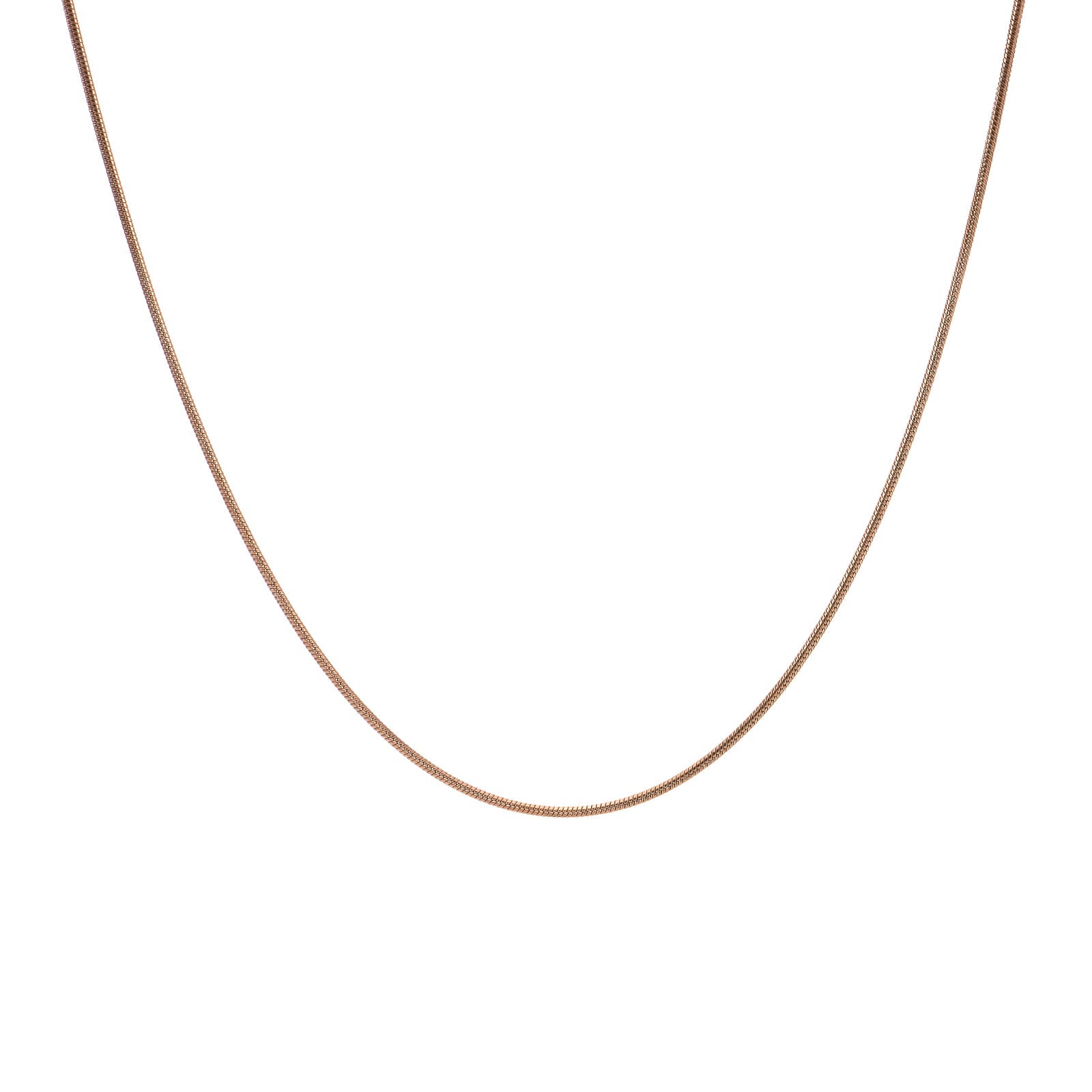 C030RG B.Tiff Thin Rose Gold Plated Coil Chain by B.Tiff New York