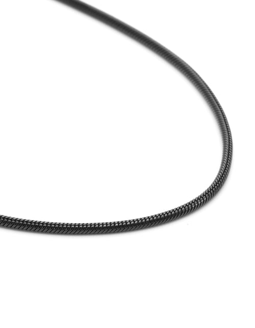 Load image into Gallery viewer, C060B B.Tiff Thick Black Coil Chain by B.Tiff New York
