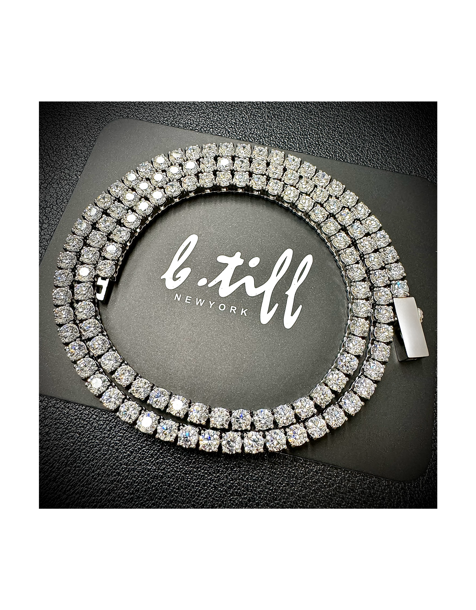 C103W B.Tiff 3mm Tennis Necklace by B.Tiff New York