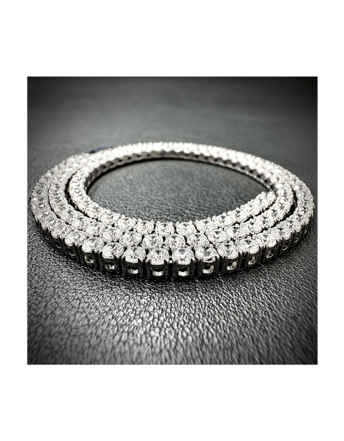 Load image into Gallery viewer, C103W B.Tiff 3mm Tennis Necklace by B.Tiff New York
