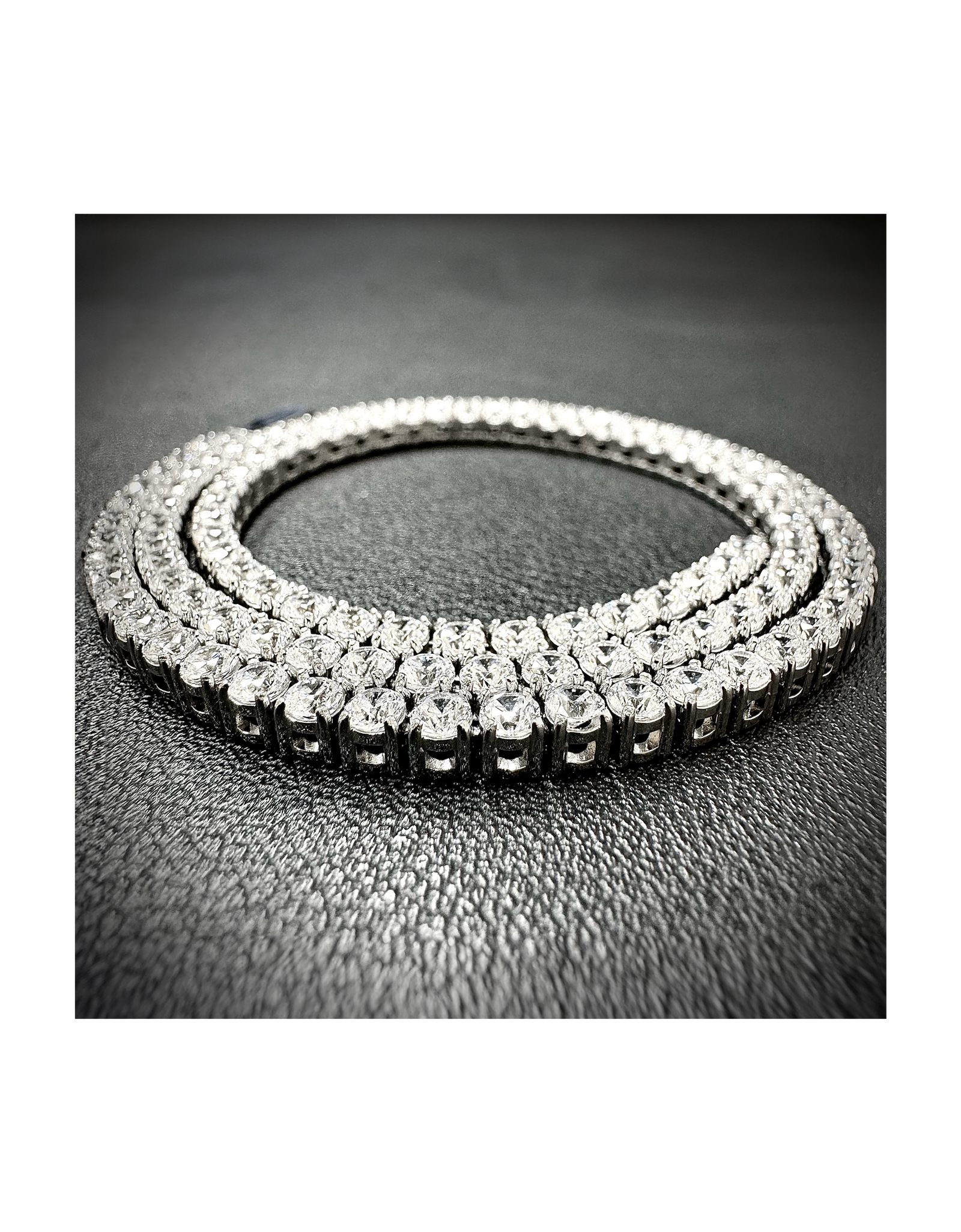 C103W B.Tiff 3mm Tennis Necklace by B.Tiff New York