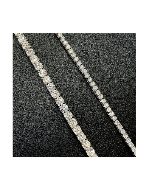 Load image into Gallery viewer, C103W B.Tiff 3mm Tennis Necklace by B.Tiff New York
