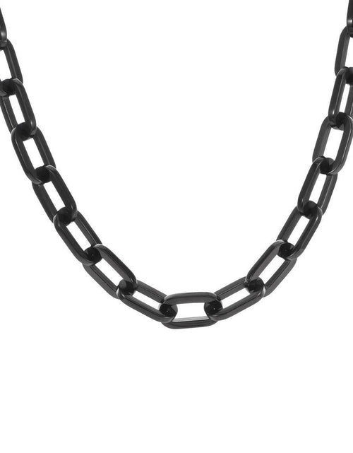 Load image into Gallery viewer, C200B B.Tiff Black Paperclip Chain Necklace by B.Tiff New York
