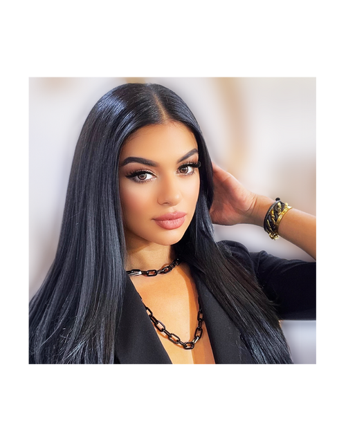 Load image into Gallery viewer, C200B B.Tiff Black Paperclip Chain Necklace by B.Tiff New York
