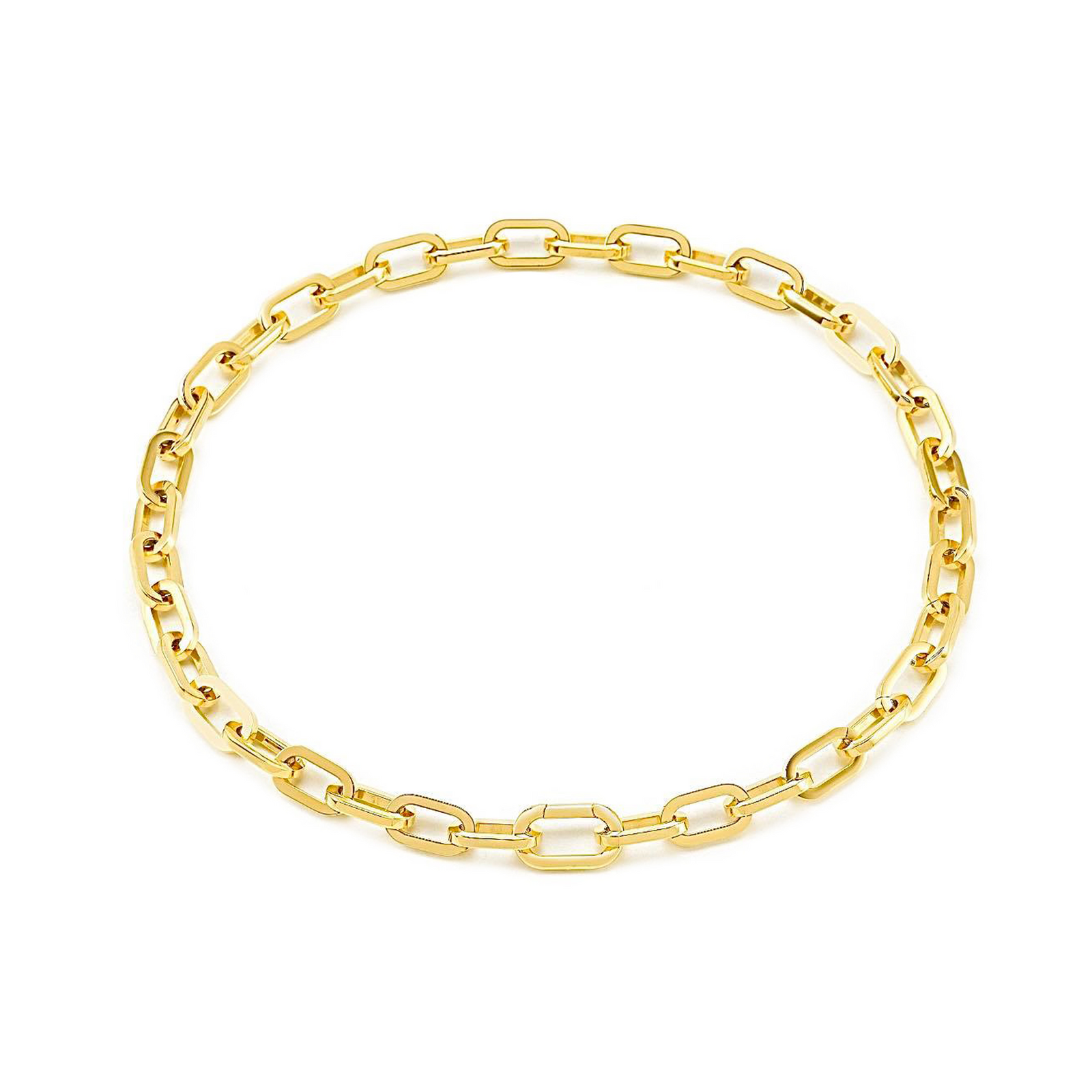 C200G B.Tiff High Polish Gold Paperclip Chain Necklace by B.Tiff New York