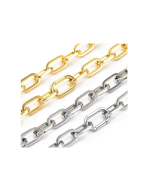 Load image into Gallery viewer, C200G B.Tiff High Polish Gold Paperclip Chain Necklace by B.Tiff New York

