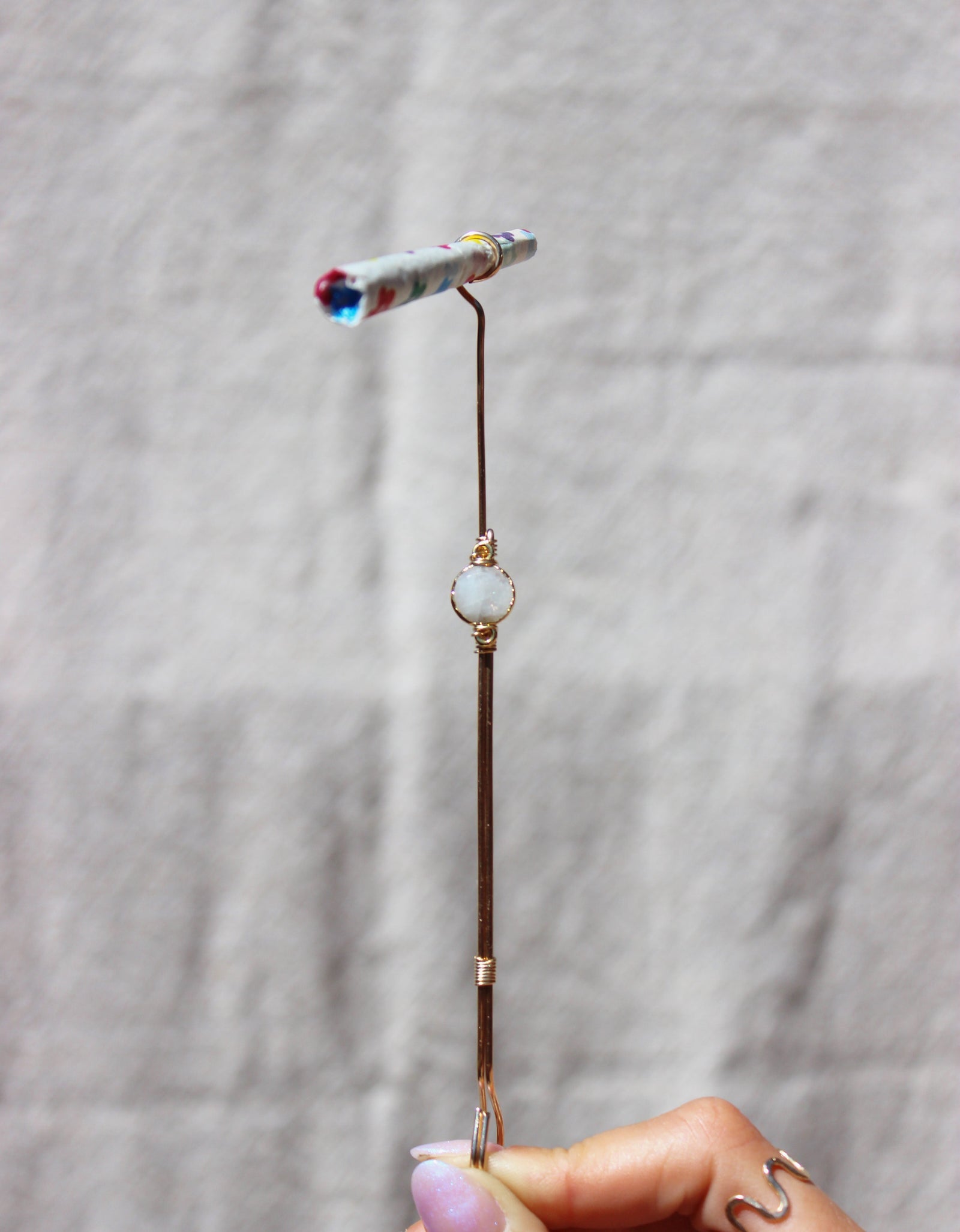 Moonstone Joint Holder by Toasted Jewelry