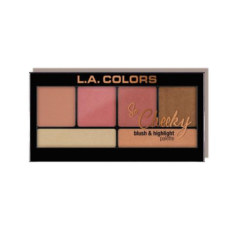 Load image into Gallery viewer, L.A. COLORS So Cheeky Blush &amp; Highlighter - Peaches &amp; Cream
