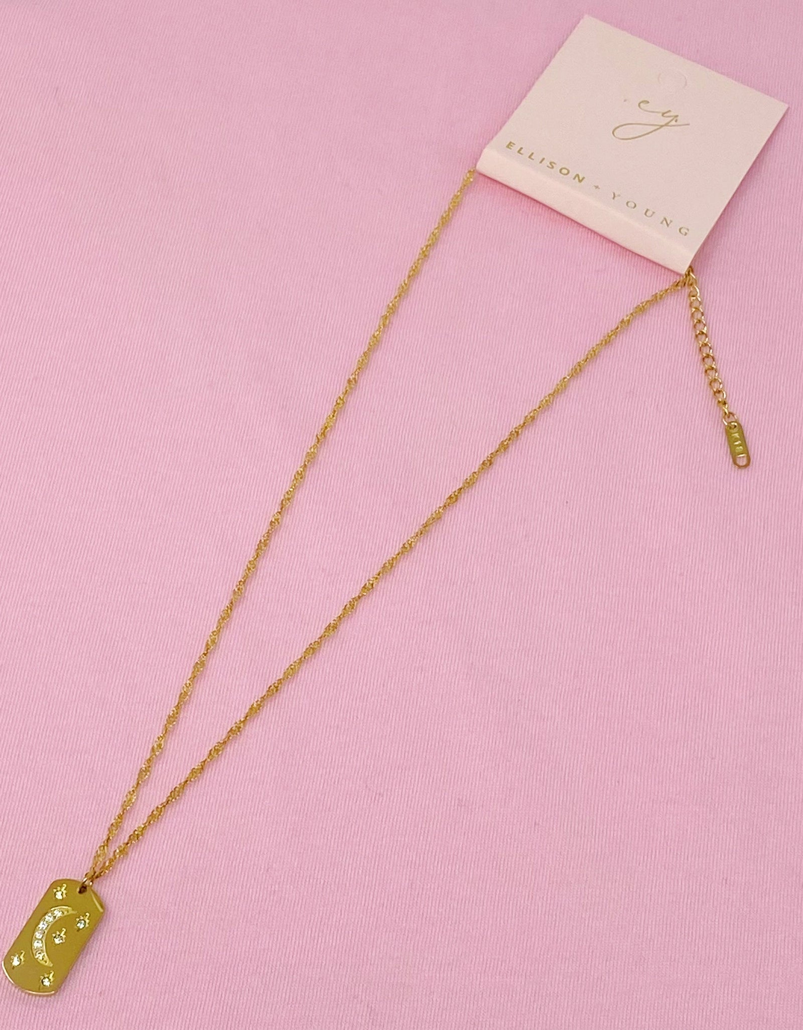 Mystical Moon And Stars Necklace by Ellisonyoung.com