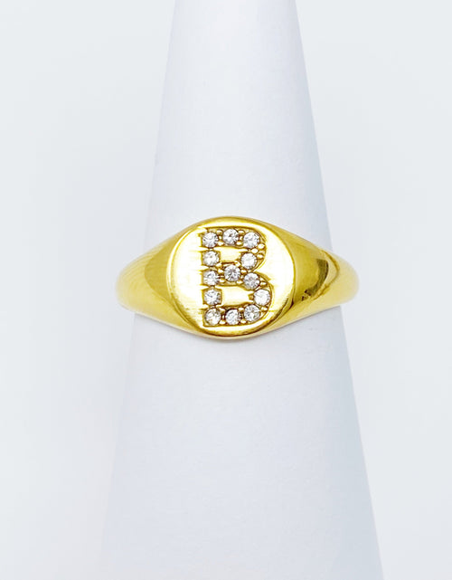 Load image into Gallery viewer, Shine Me Initial Ring by Ellisonyoung.com
