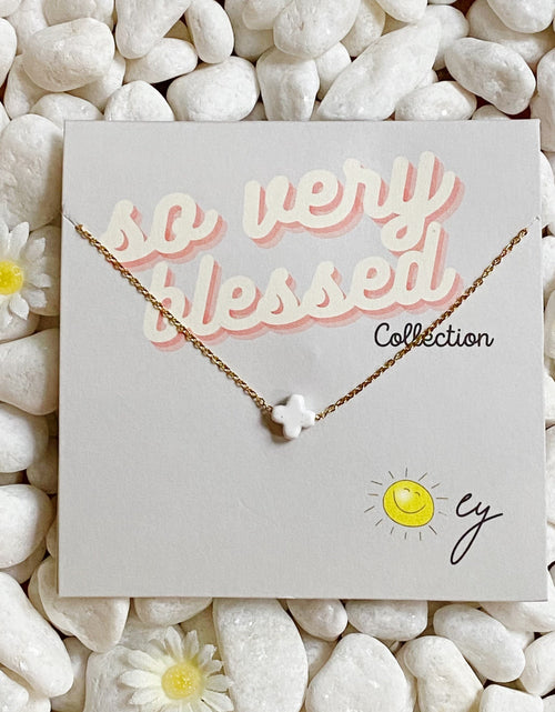 Load image into Gallery viewer, So Very Blessed Cross Necklace by Ellisonyoung.com
