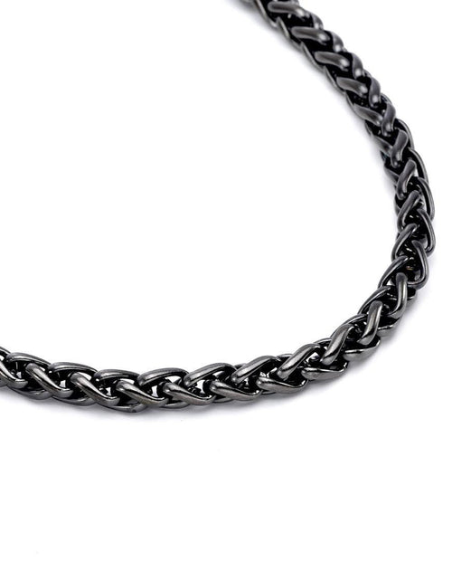 Load image into Gallery viewer, C550GM B.Tiff French Braid Gun Metal Chain Necklace by B.Tiff New York
