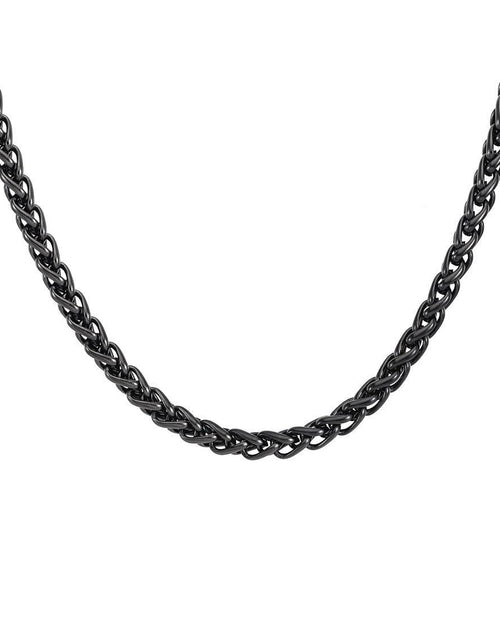 Load image into Gallery viewer, C550GM B.Tiff French Braid Gun Metal Chain Necklace by B.Tiff New York
