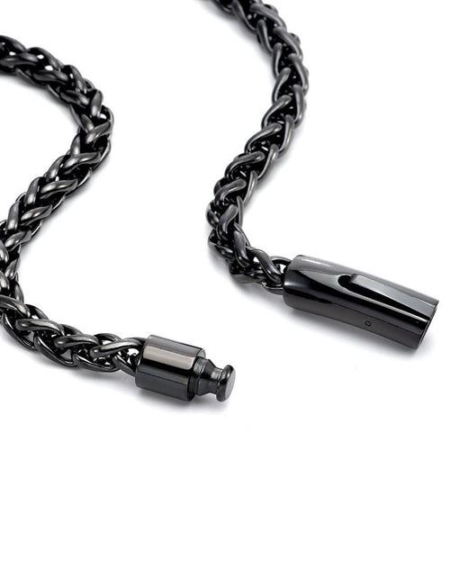 Load image into Gallery viewer, C550GM B.Tiff French Braid Gun Metal Chain Necklace by B.Tiff New York
