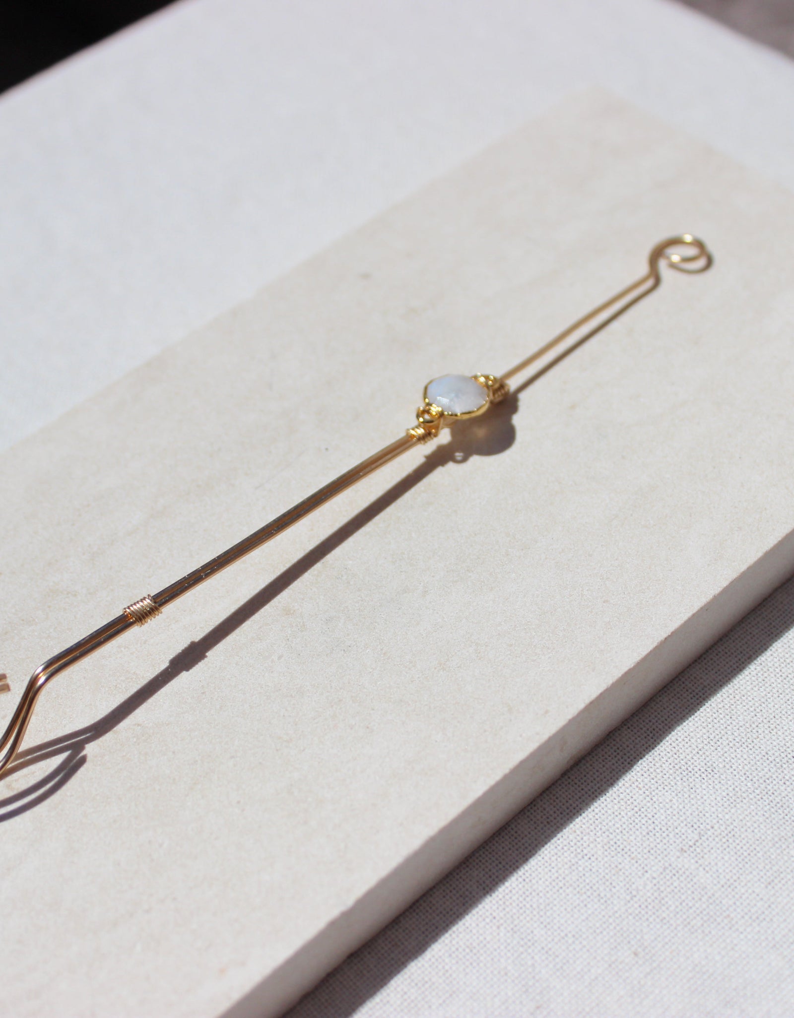 Moonstone Joint Holder by Toasted Jewelry
