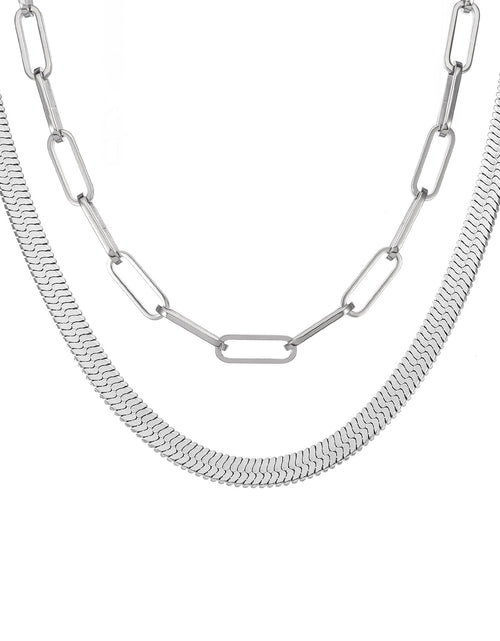Load image into Gallery viewer, C006W B.Tiff 6mm Herringbone Chain Necklace by B.Tiff New York

