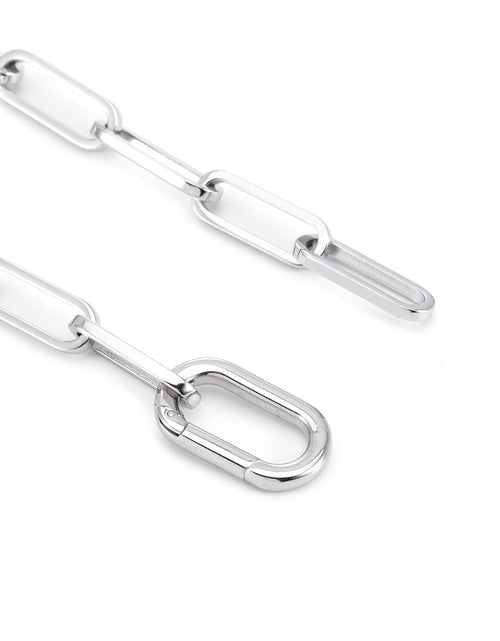 Load image into Gallery viewer, C860W B.Tiff "Jemma" Paperclip Flat Long Adjustable Link Necklace by B.Tiff New York
