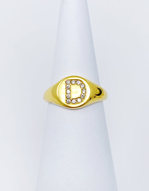 Load image into Gallery viewer, Shine Me Initial Ring by Ellisonyoung.com
