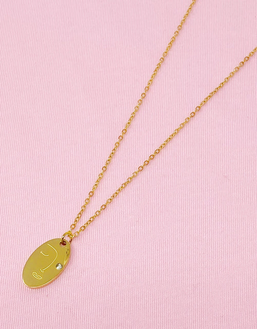 Load image into Gallery viewer, Oblong Face Necklace by Ellisonyoung.com
