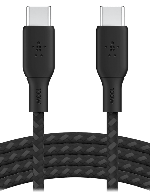Load image into Gallery viewer, Belkin Braided 100W USB C 2.0 to USB C 2.0 Cable 2m by Belkin

