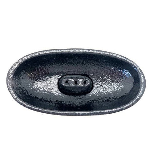 Load image into Gallery viewer, Black Cast Iron Incense Smudge Pot by OMSutra
