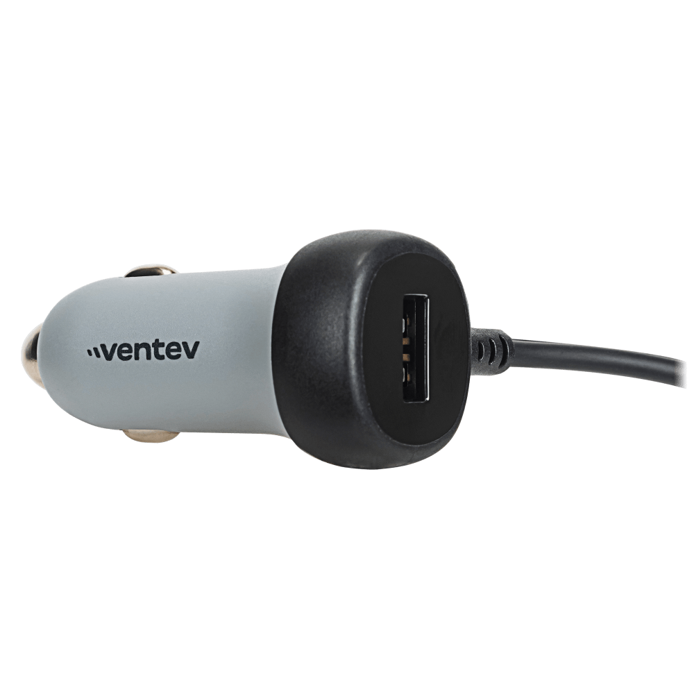 Ventev 12W USB A Car Charger w / attached 15W USB C Cord N/A by Ventev