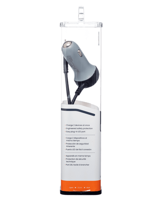 Load image into Gallery viewer, Ventev 12W USB A Car Charger with attached 15W Apple Lightning Cord by Ventev
