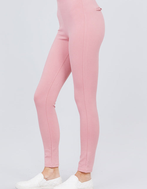 Load image into Gallery viewer, Waist Elastic Band Ponte Pants
