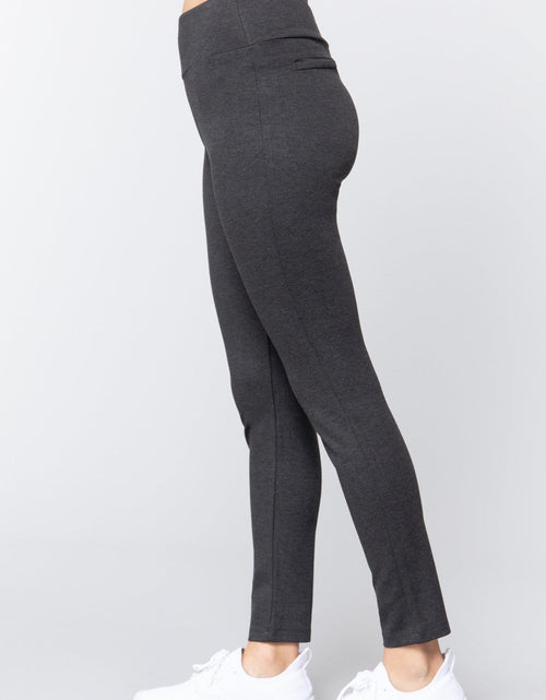 Load image into Gallery viewer, Waist Band Long Ponte Pants
