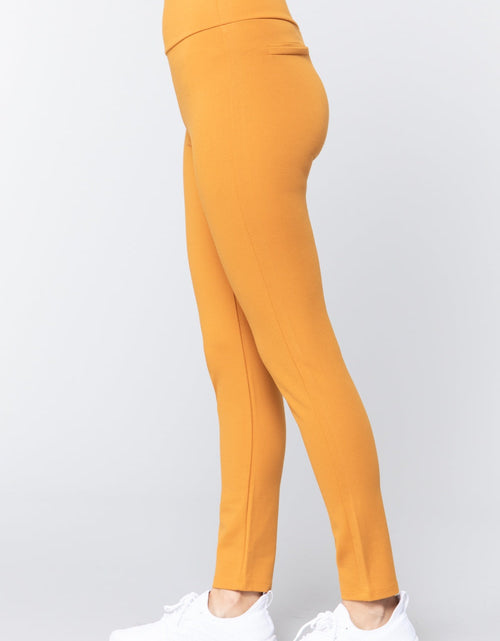 Load image into Gallery viewer, Waist Band Long Ponte Pants
