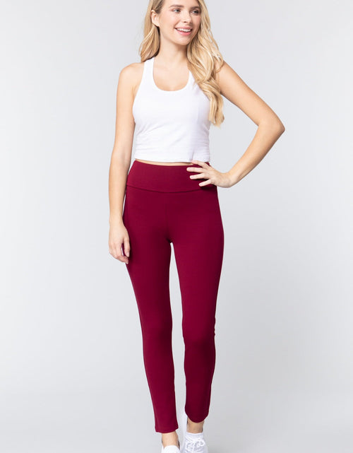 Load image into Gallery viewer, Waist Band Long Ponte Pants
