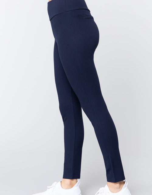 Load image into Gallery viewer, Waist Band Long Ponte Pants
