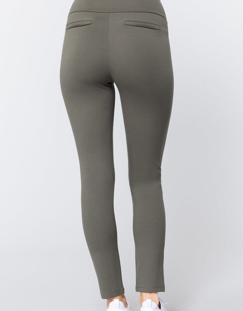 Load image into Gallery viewer, Waist Band Long Ponte Pants
