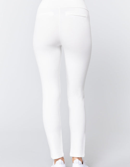 Load image into Gallery viewer, Waist Band Long Ponte Pants
