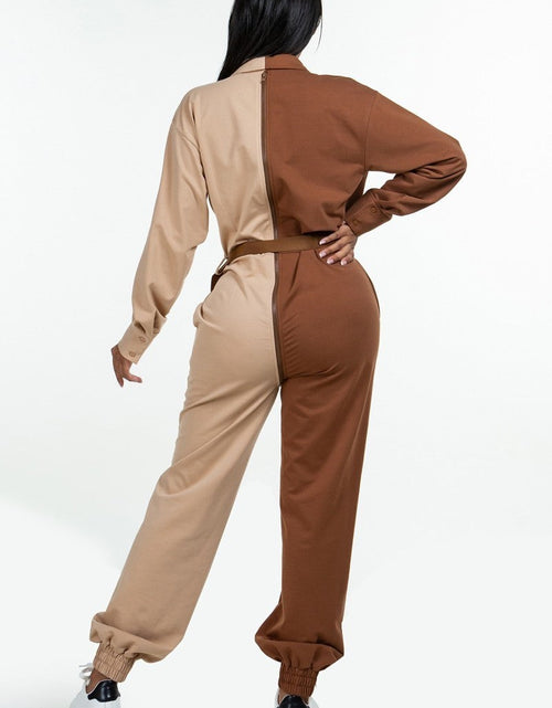 Load image into Gallery viewer, Long Sleeve Oversized Cozy Shirt Jumpsuit
