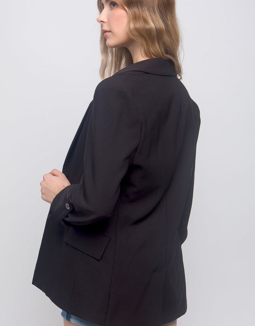 Load image into Gallery viewer, Woven Solid 3/4 Sleeve Blazer

