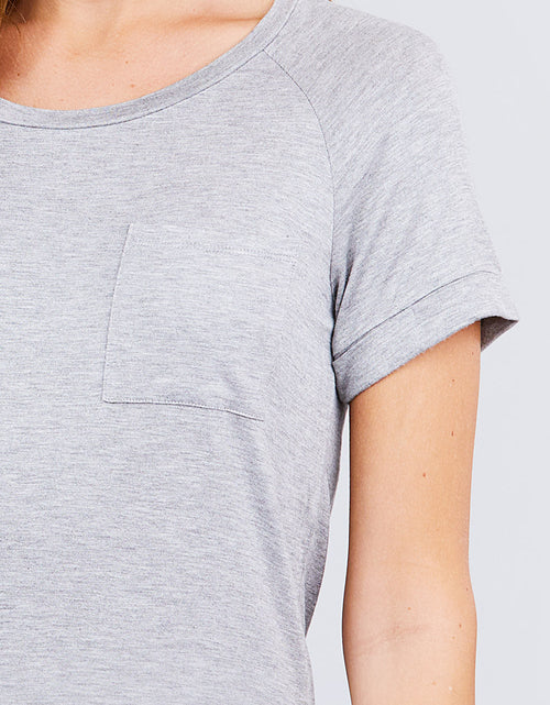 Load image into Gallery viewer, Short Raglan Slv Rayon Jersey Top
