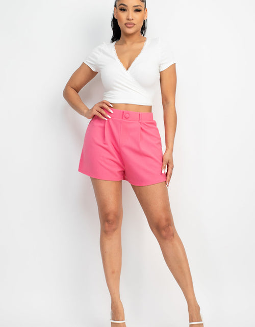 Load image into Gallery viewer, Wrap Surplice Lace Trim Top
