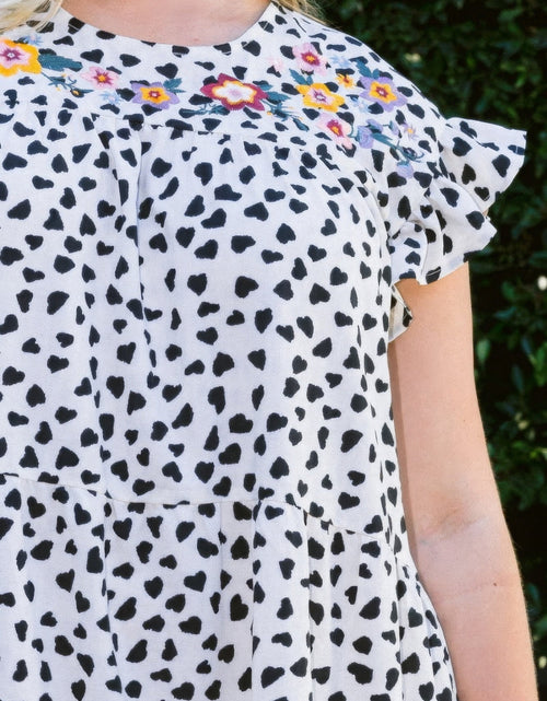 Load image into Gallery viewer, Dizzy Printed Tiered Babydoll Dress by Balec Group
