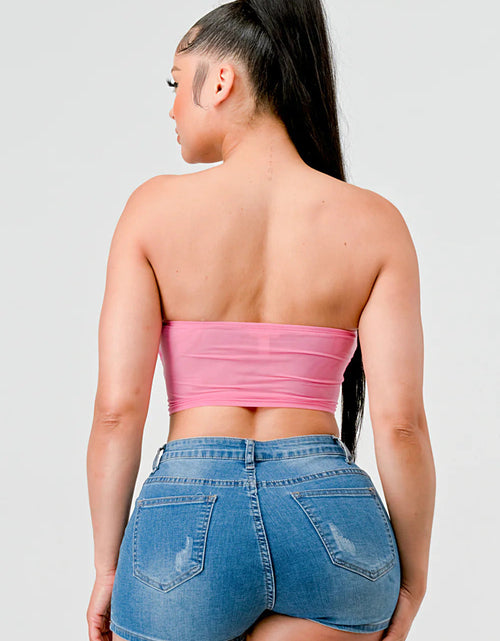 Load image into Gallery viewer, Luxe super stretch mesh layered corset bustier
