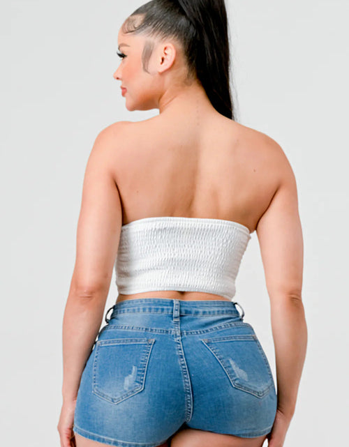 Load image into Gallery viewer, Luxe sweetheart ruffled drawstring lace bustier top
