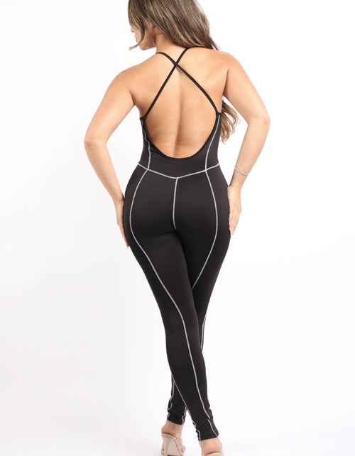 Load image into Gallery viewer, Overlock Line Jumpsuit
