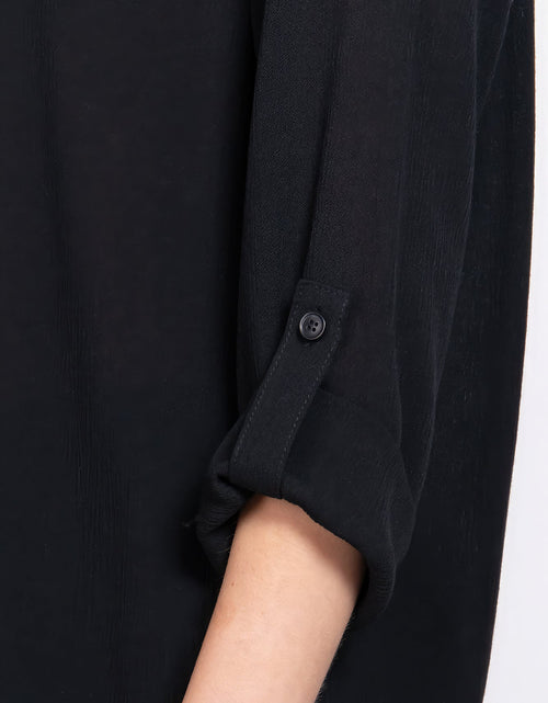 Load image into Gallery viewer, 3/4 Roll Up Slv Pleated Blouse
