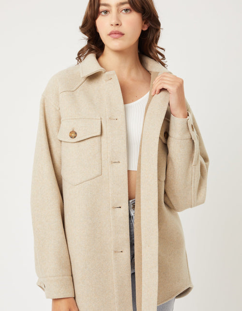 Load image into Gallery viewer, Jq Fleece Oversized Shacket
